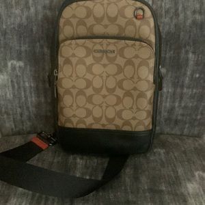 Coach Graham pack in color lock signature canvas.